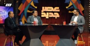 امیر سرمدی و اشکان آذرماسوله در کنار احسان علیخانی در استودیوی عصر جدید