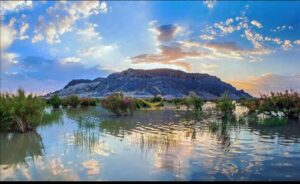 نمایی از طبیعت شهرستان هامون سیستان و بلوچستان
