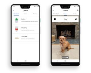 نمایی از صفحه اپلیکیشن google lookout